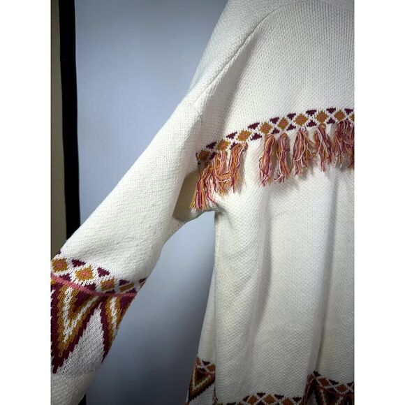 MATILDA JANE Women's Moments With You Gingersnap Open Front Cardigan White Small - Picture 11 of 13